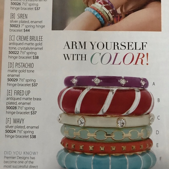 🔥All 6 for $49🔥 Premier Designs Enamel Bracelets - Picture 8 of 8